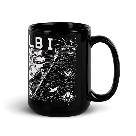 LONG BEACH ISLAND MAP Mug