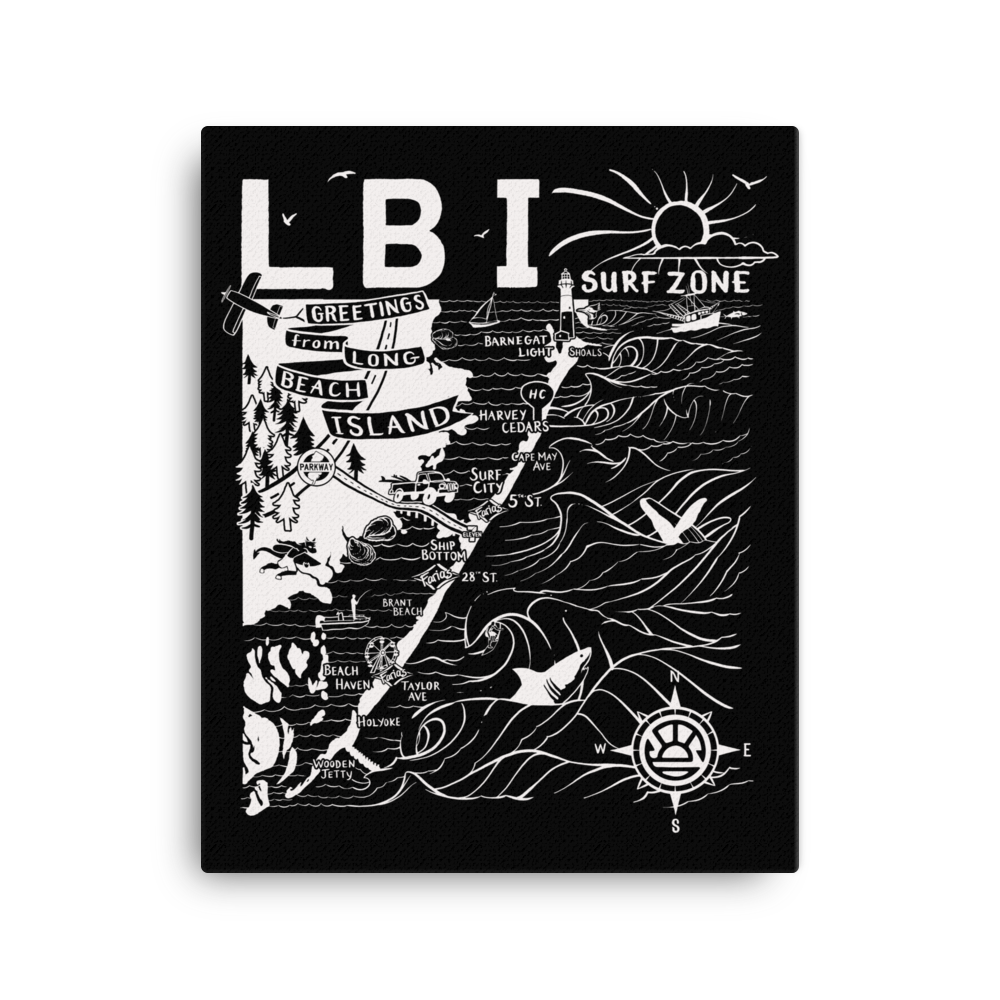 LONG BEACH ISLAND Map Canvas