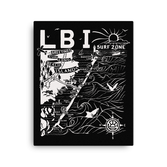 LONG BEACH ISLAND Map Canvas