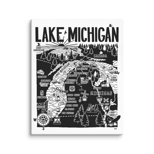 LAKE MICHIGAN Map Canvas