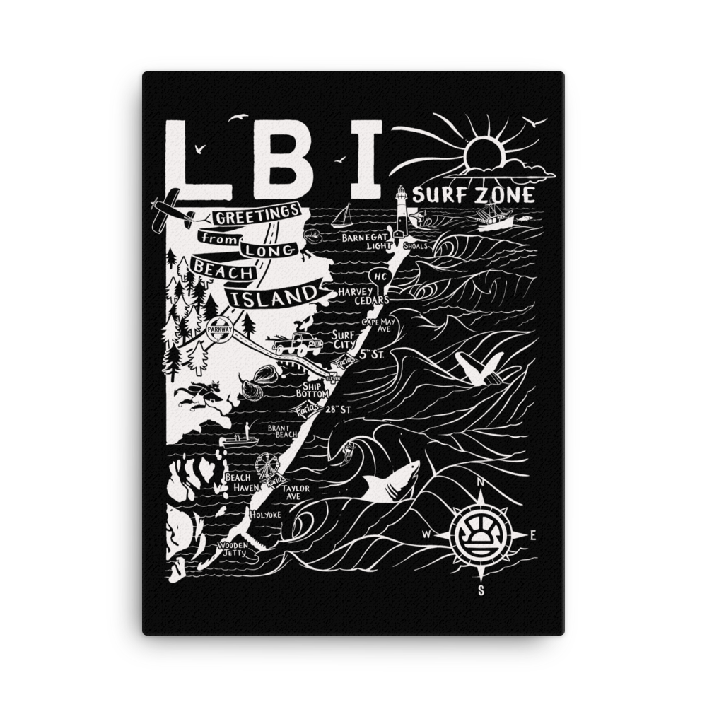 LONG BEACH ISLAND Map Canvas