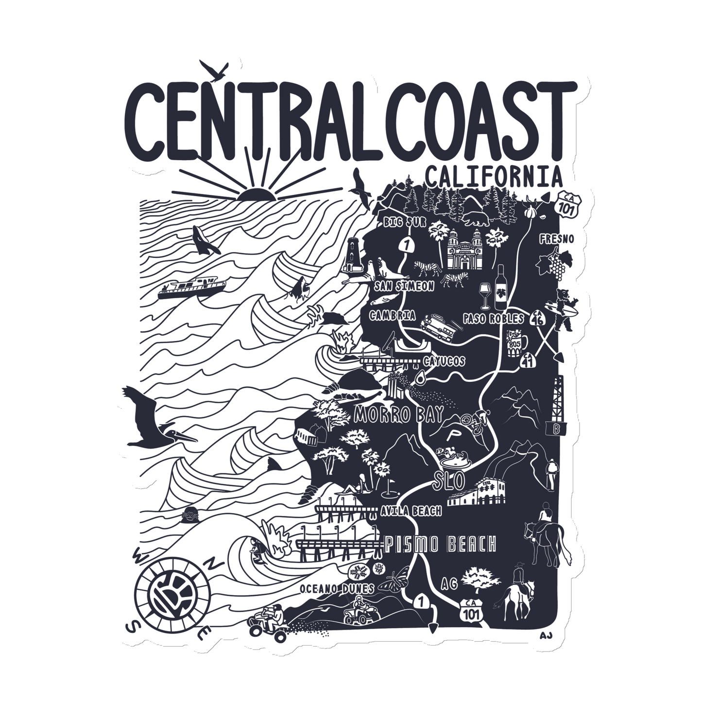 Central Coast California | Map Magnet