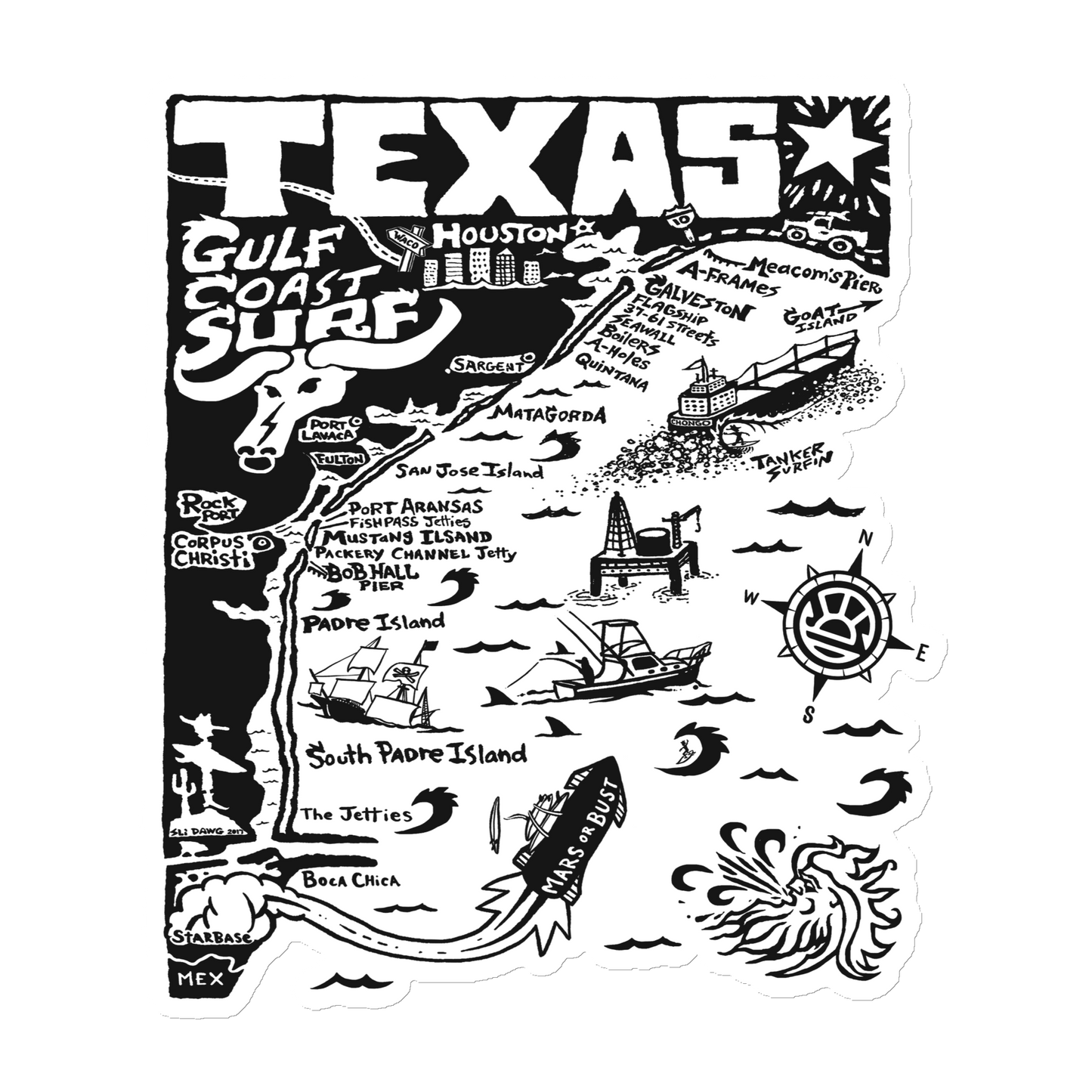 Texas Gulf Coast | Map Magnet