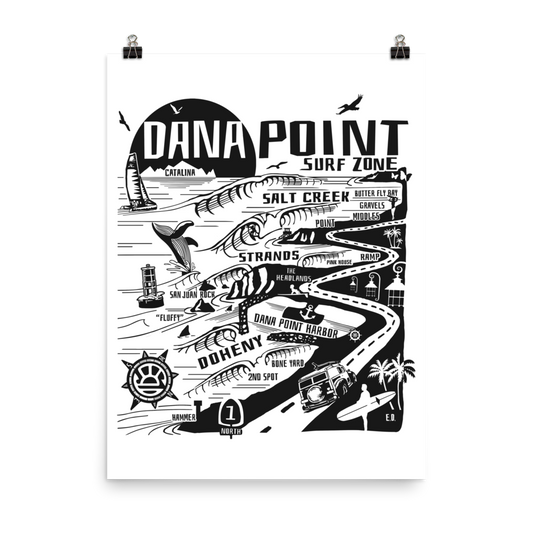 DANA POINT Map Poster