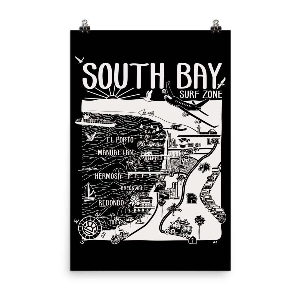 SOUTH BAY Map Poster