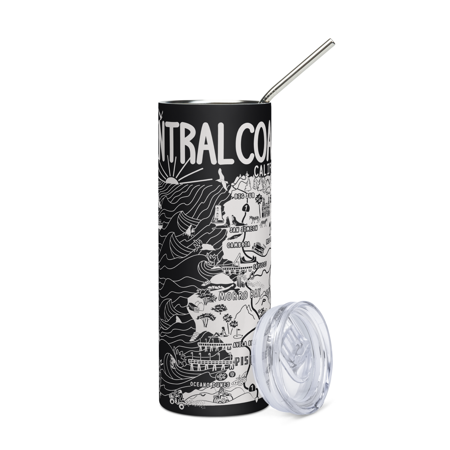 CENTRAL CALIFORNIA Stainless Steel Map Tumbler