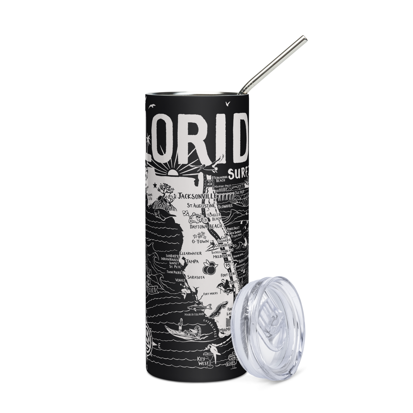 FLORIDA Stainless Steel Map Tumbler