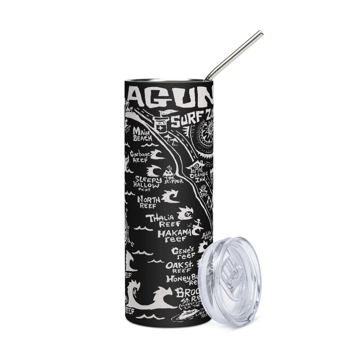 LAGUNA Stainless Steel Map Tumbler