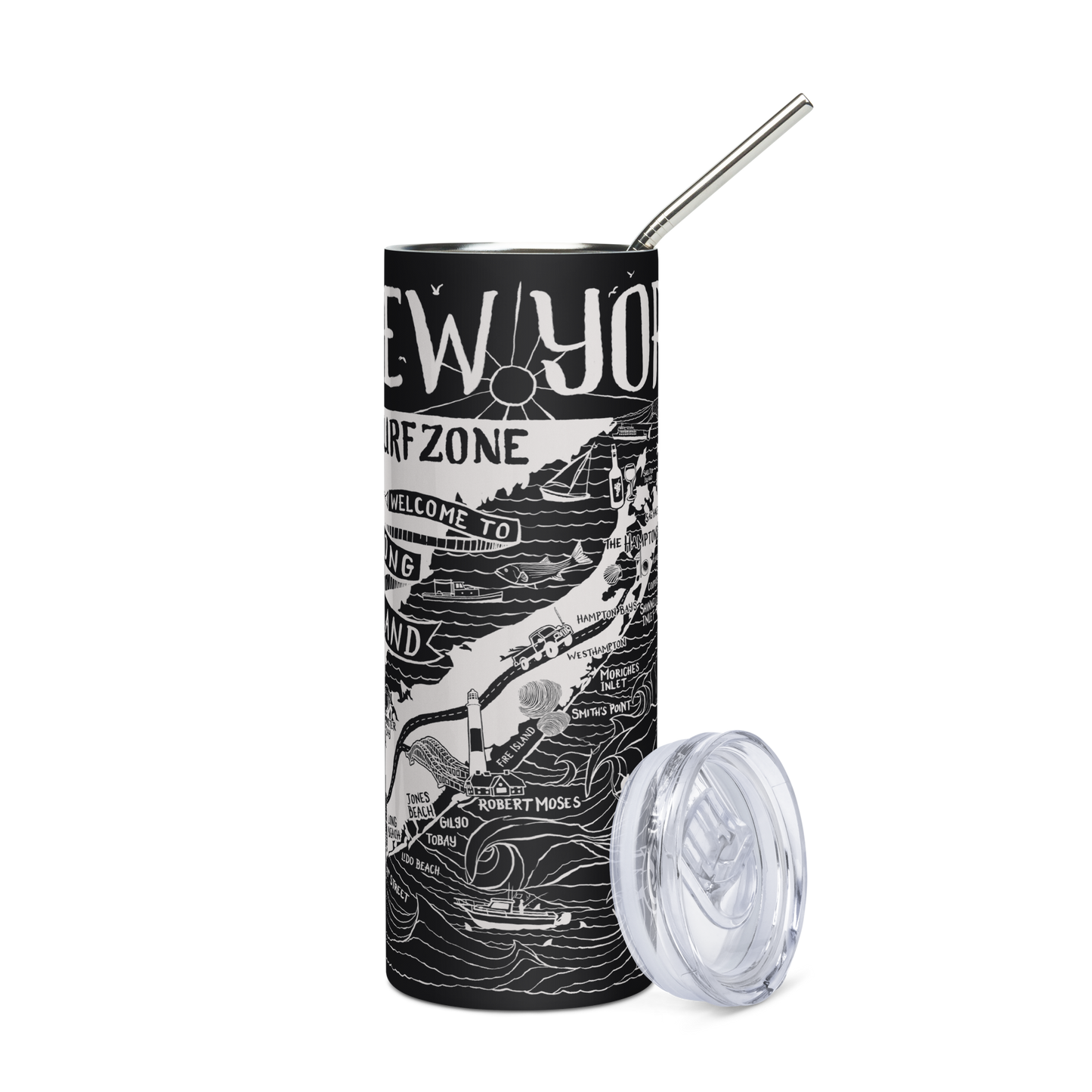 NEW YORK Stainless Steel Map Tumbler