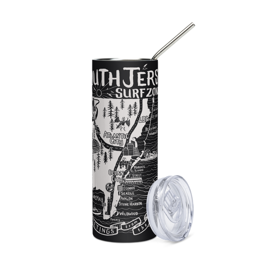 SOUTH JERSEY Stainless Steel Map Tumbler