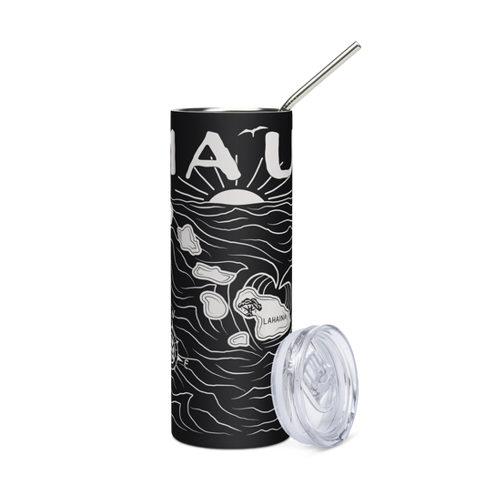 MAUI FUNDRAISER Map Stainless Steel Tumbler