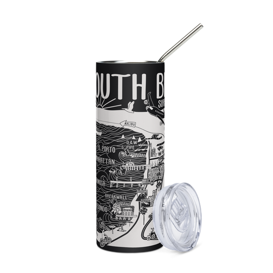 SOUTH BAY Stainless Steel Map Tumbler