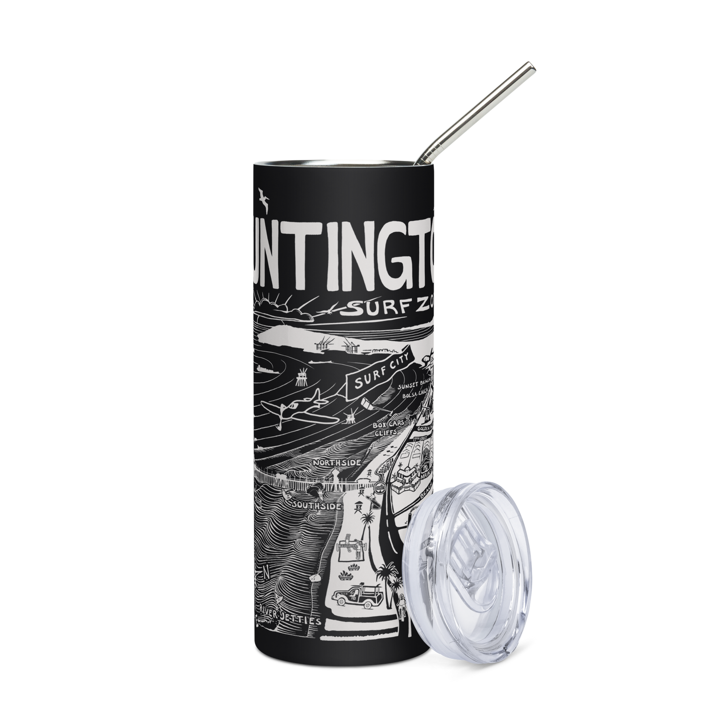 HUNTINGTON Stainless Steel Map Tumbler