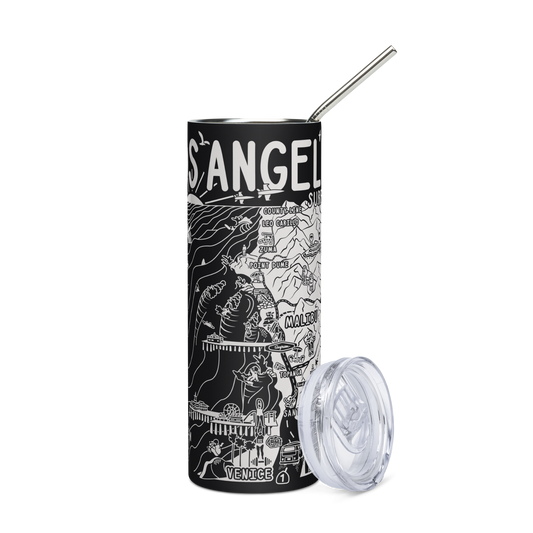 LOS ANGELES Stainless Steel Map Tumbler