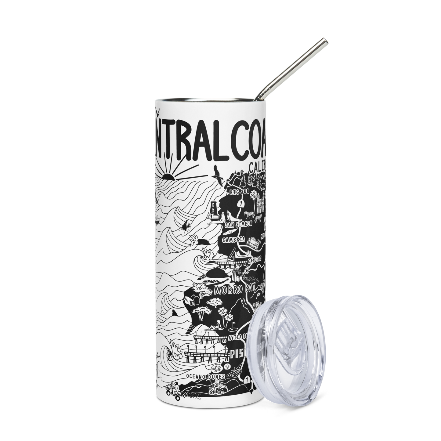CENTRAL CALIFORNIA Stainless Steel Map Tumbler