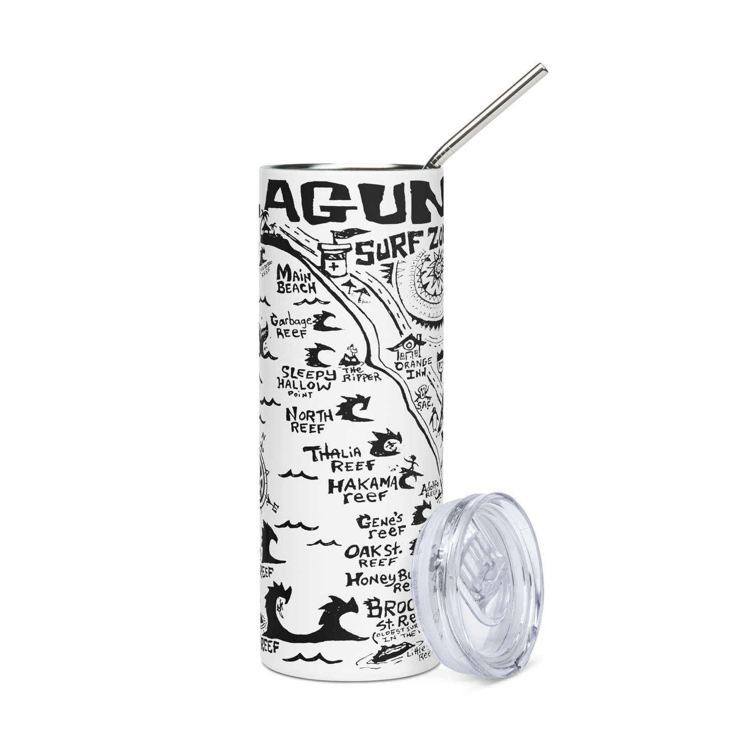 LAGUNA Stainless Steel Map Tumbler