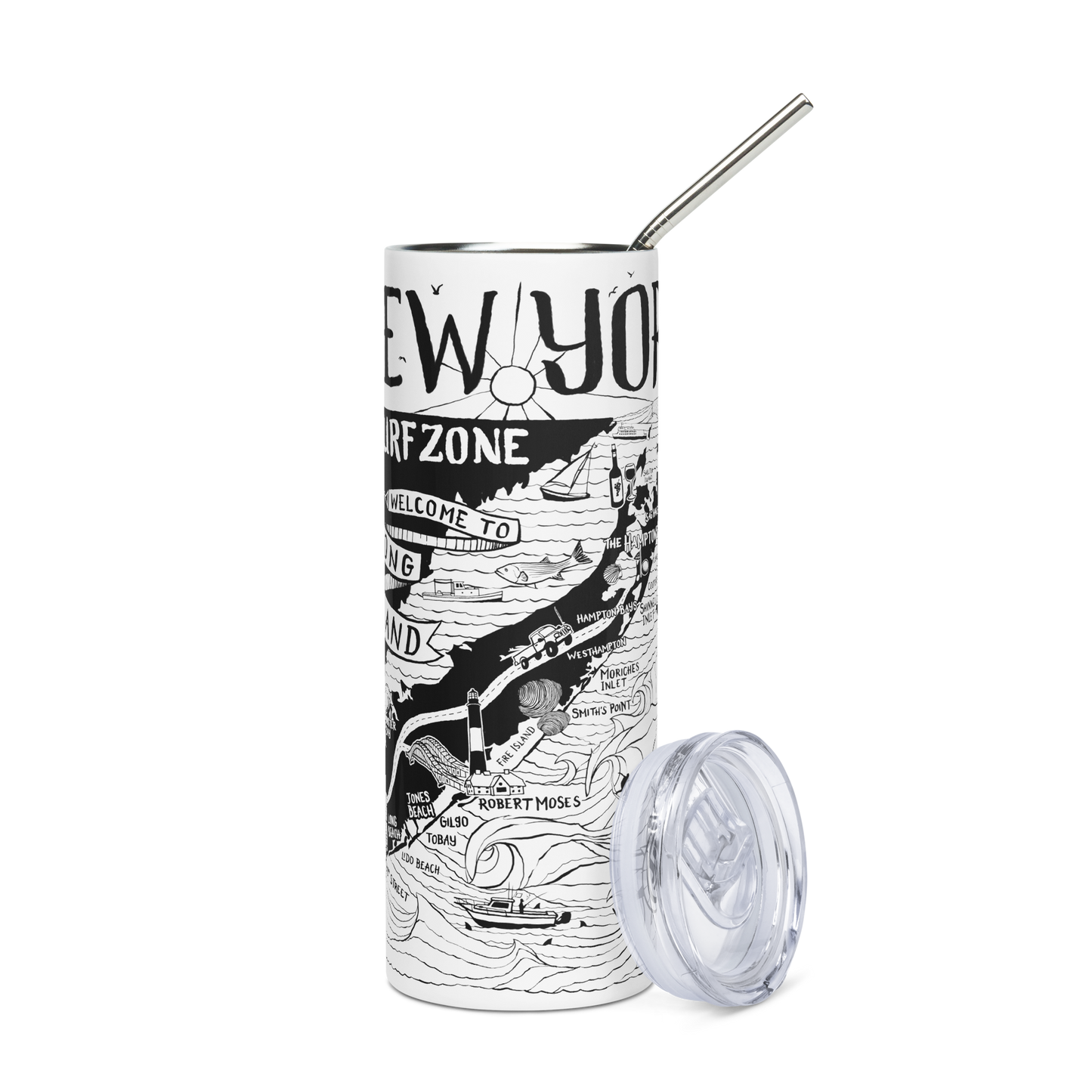 NEW YORK Stainless Steel Map Tumbler