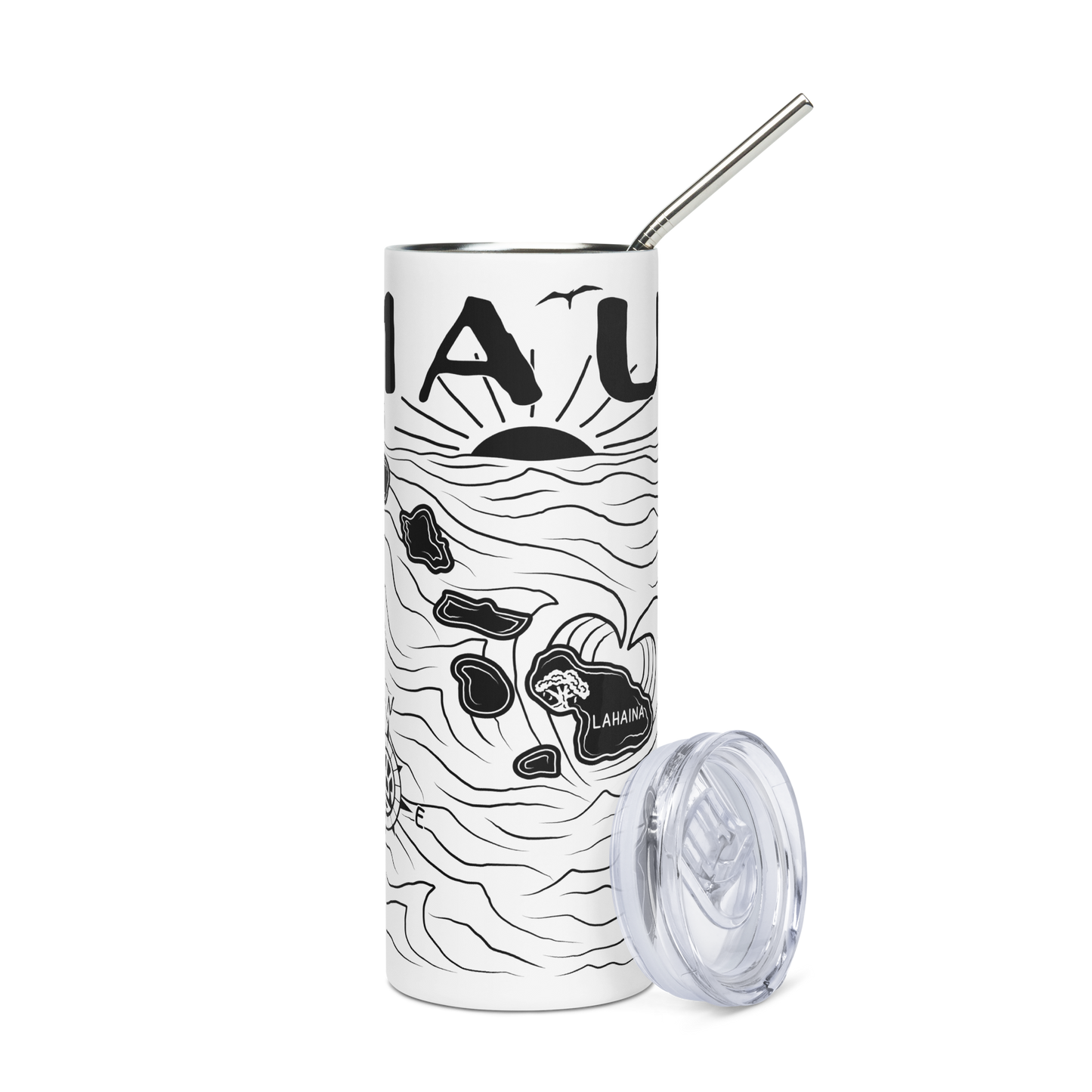 MAUI FUNDRAISER Map Stainless Steel Tumbler