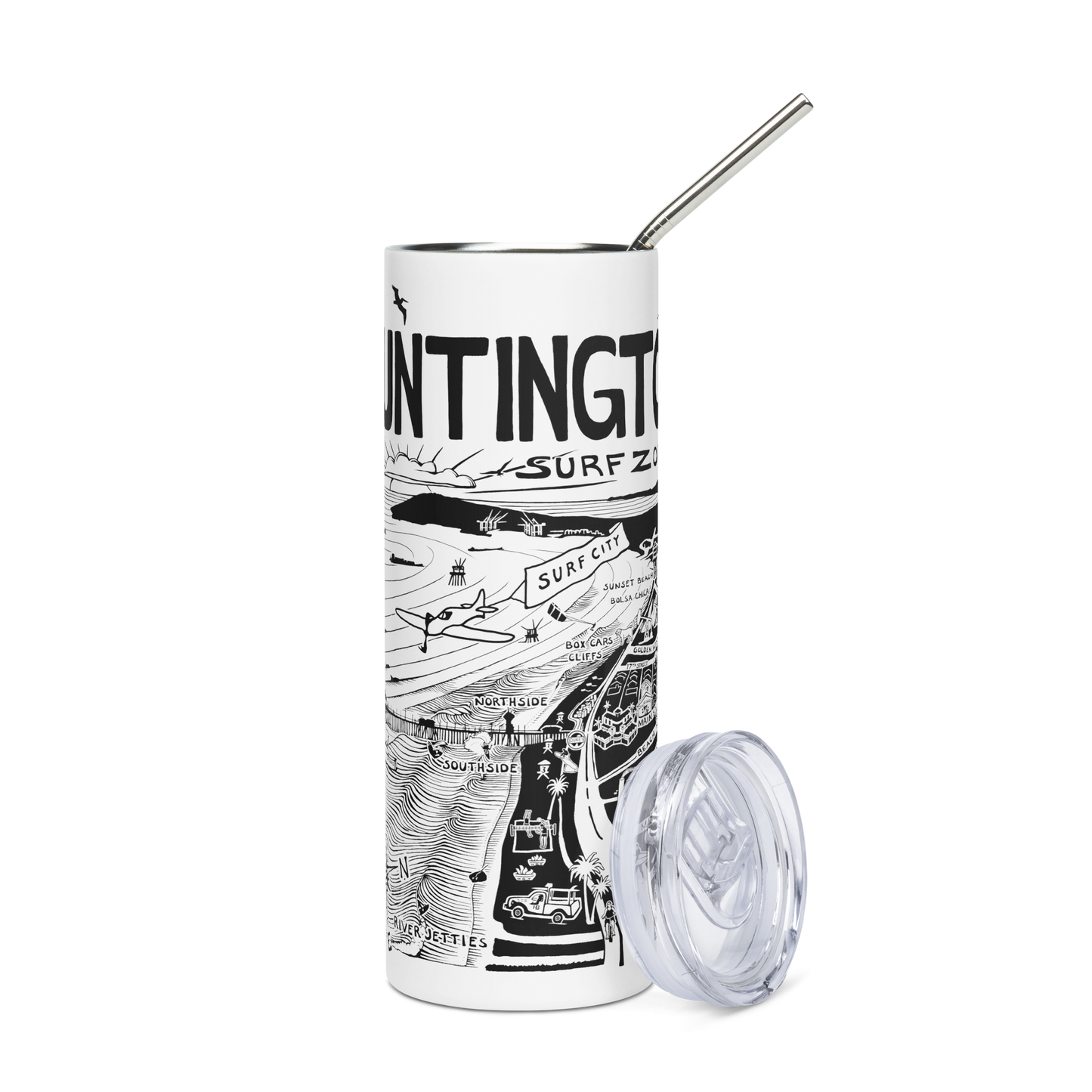 HUNTINGTON Stainless Steel Map Tumbler