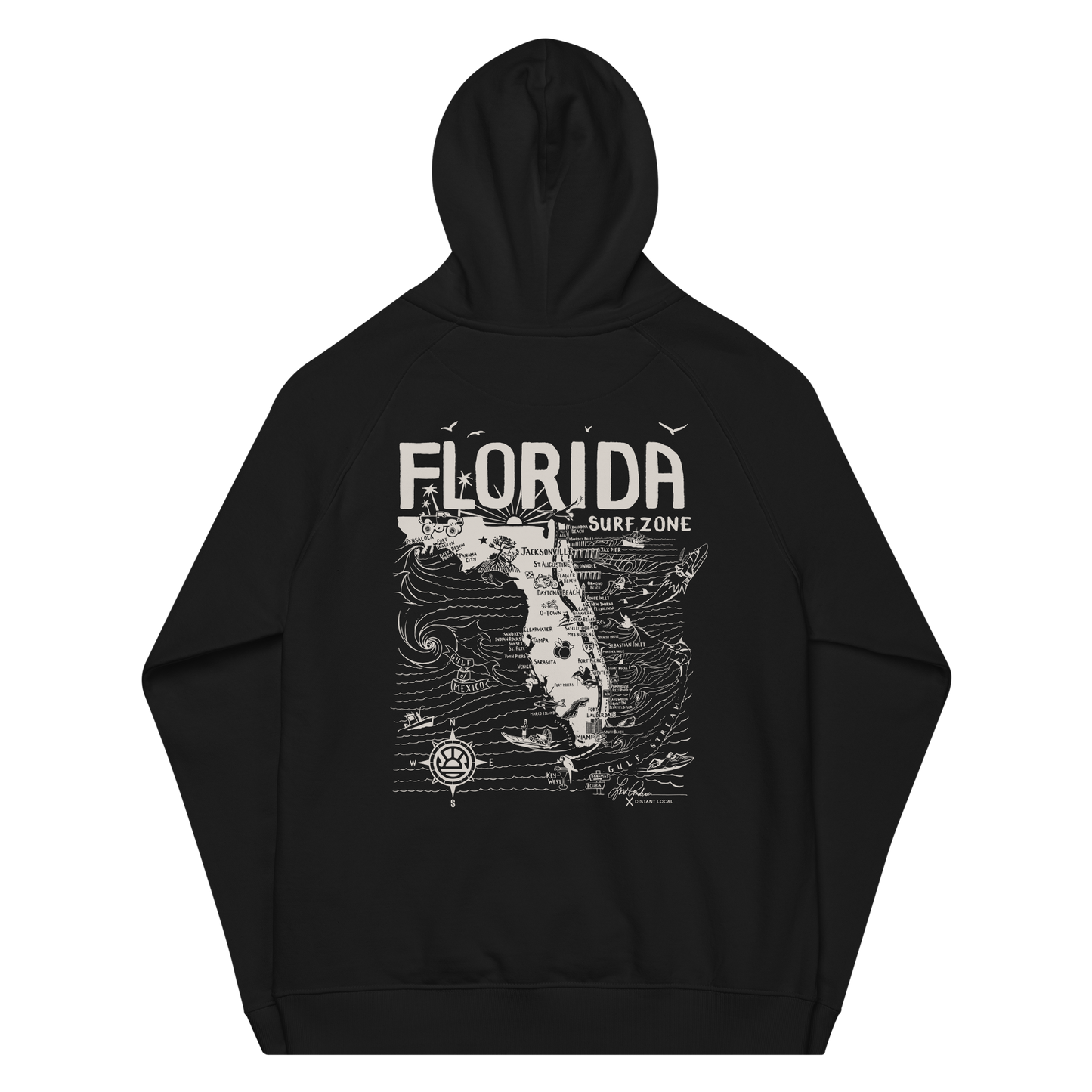 DL X LA "Backside" Unisex Florida Map Hoodie