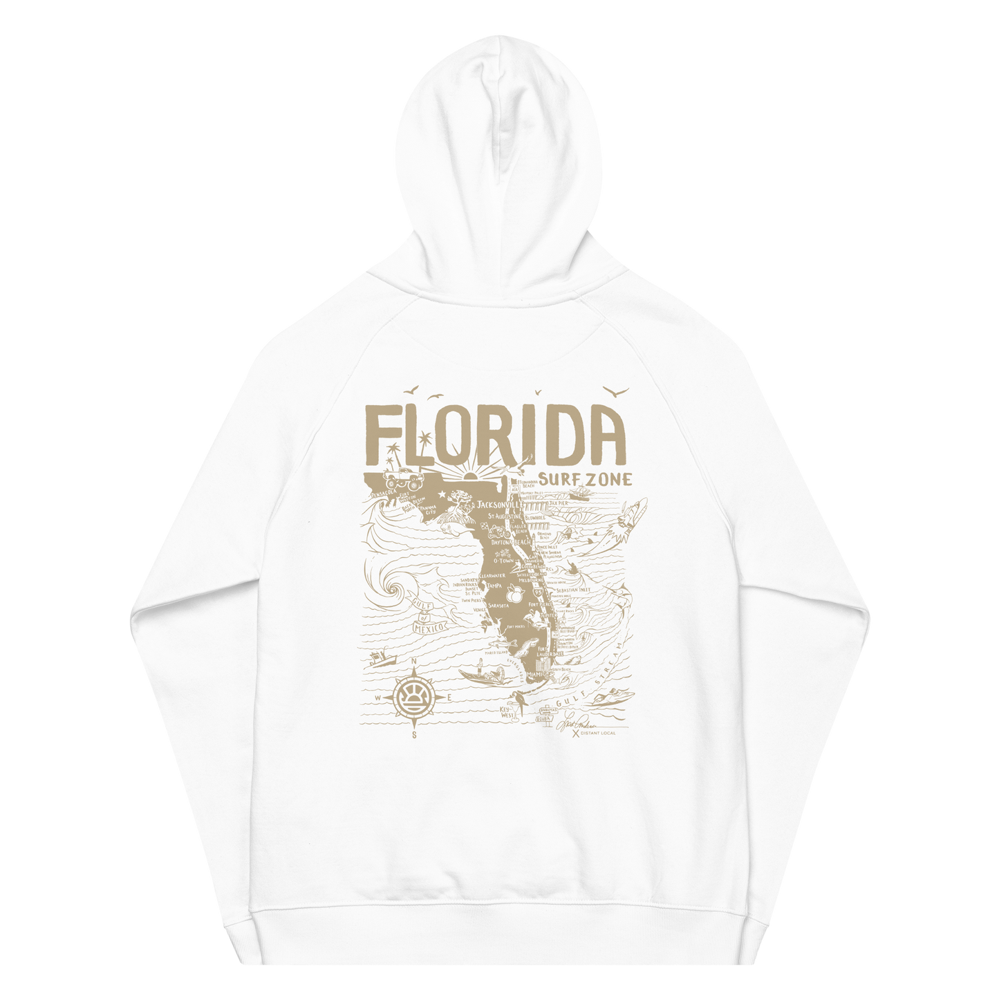 DL X LA "Backside" Unisex Florida Map Hoodie
