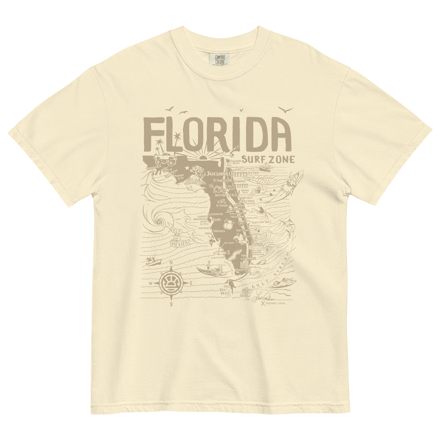 DL X LA "Classic" Unisex Florida Map T-Shirt
