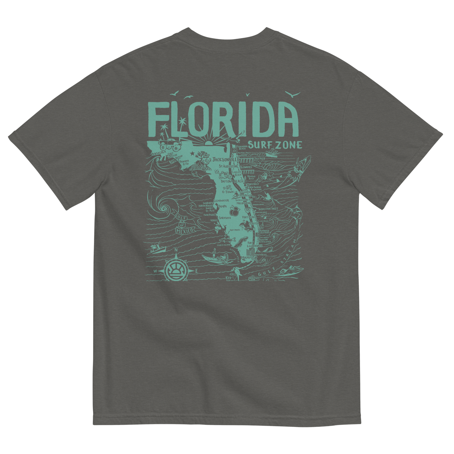 DL X LA "Backside" Unisex Florida Map T-Shirt