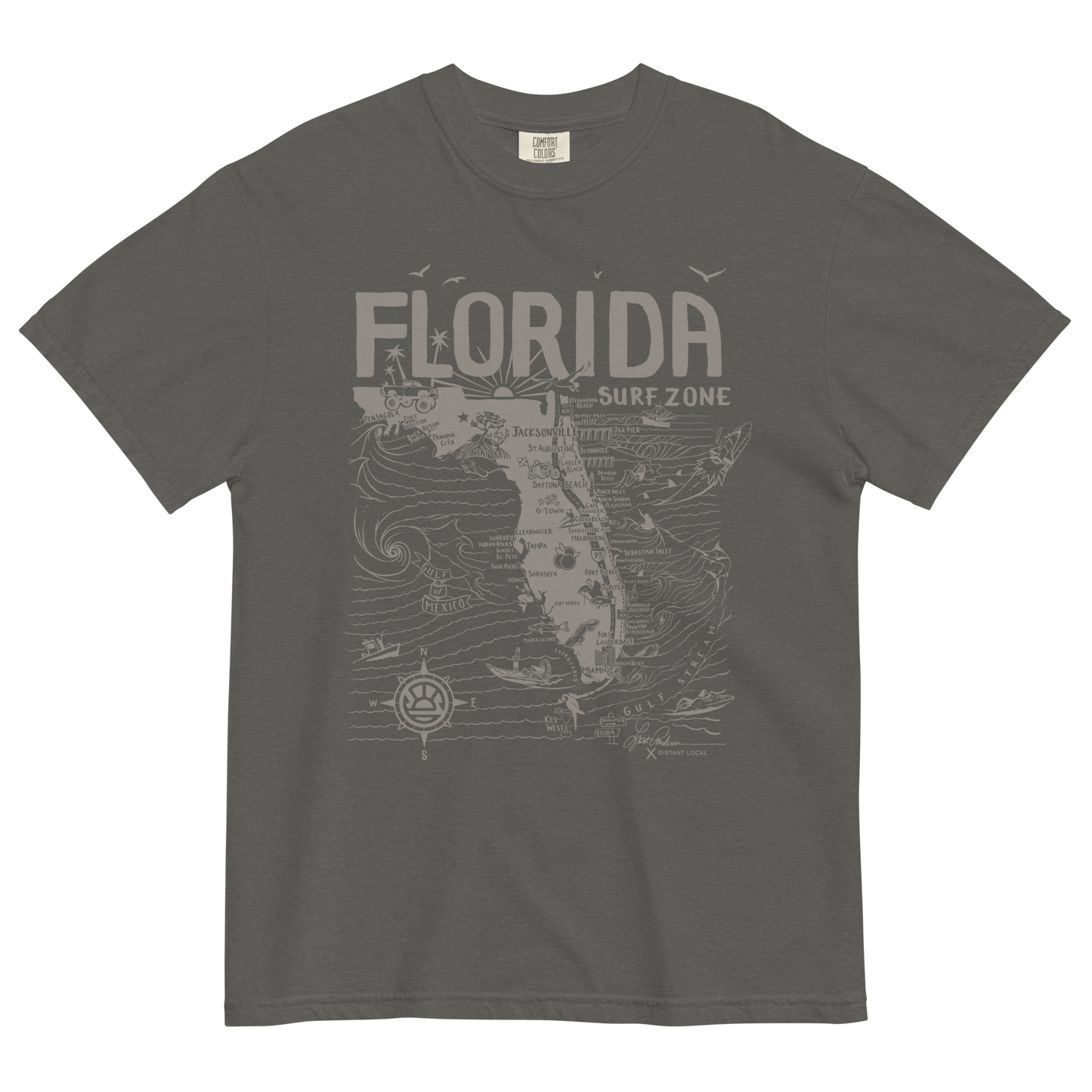DL X LA "Classic" Unisex Florida Map T-Shirt