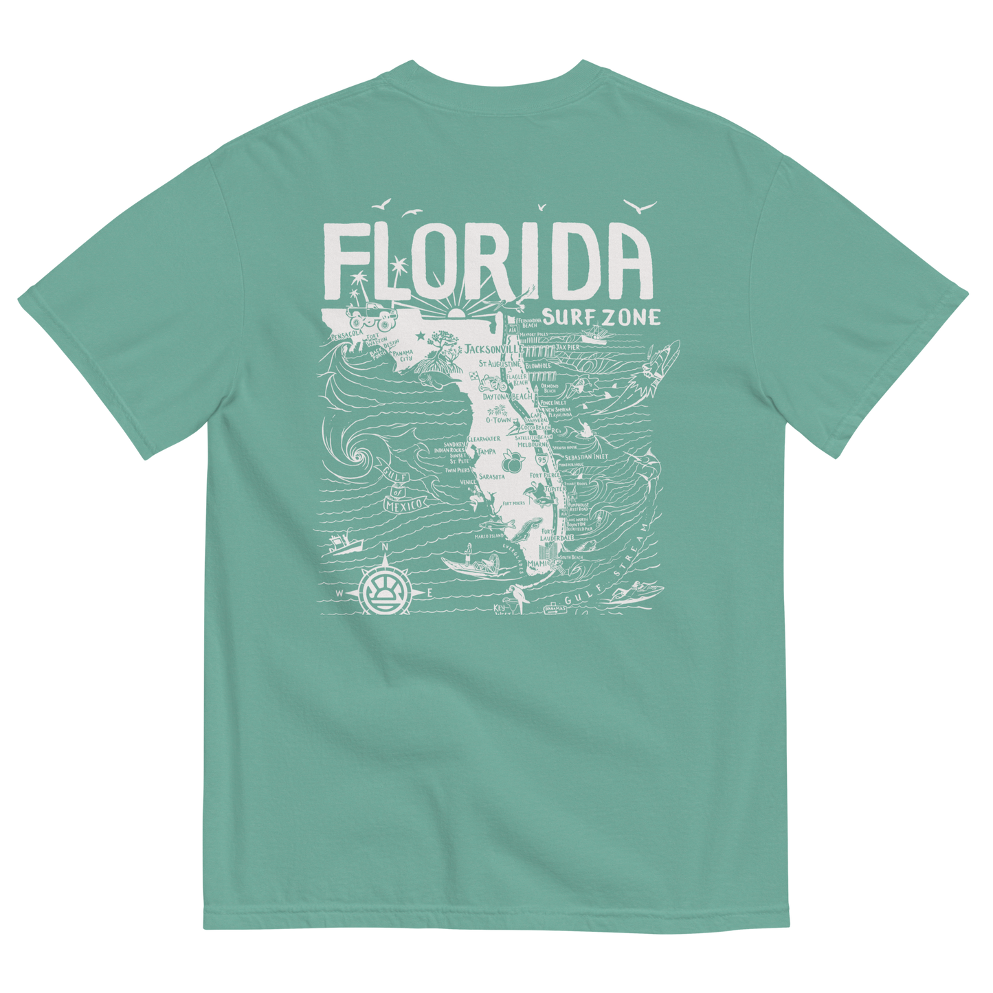 DL X LA "Backside" Unisex Florida Map T-Shirt