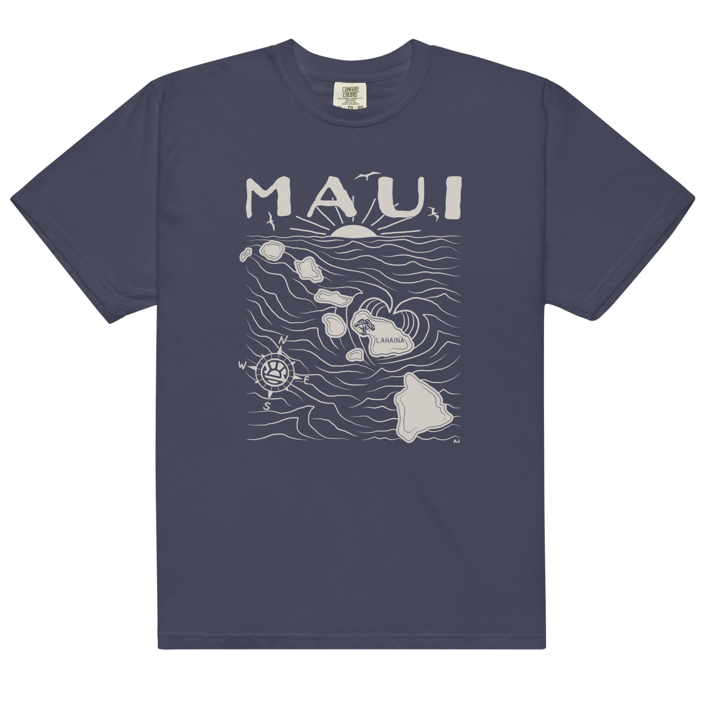MAUI FUNDRAISER Unisex Map T-Shirt