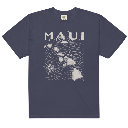MAUI FUNDRAISER Unisex Map T-Shirt