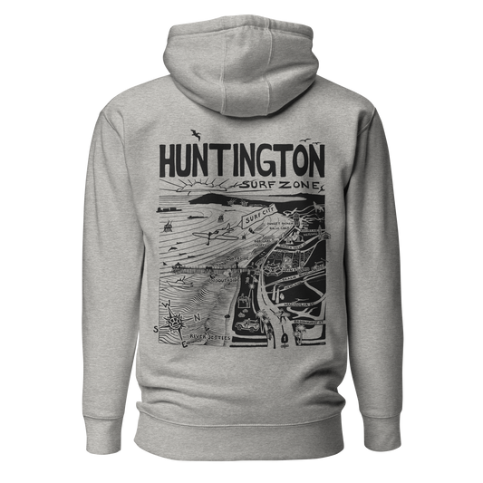 HUNTINGTON Unisex Map Hoodie