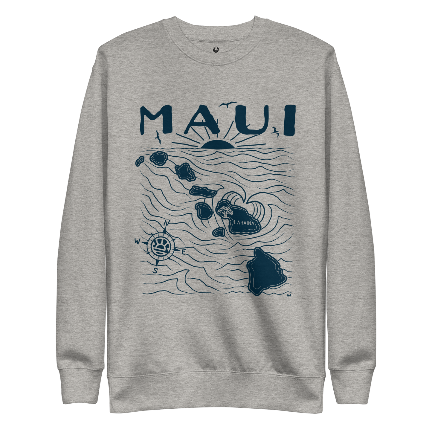 MAUI FUNDRAISER Unisex Map Sweatshirt