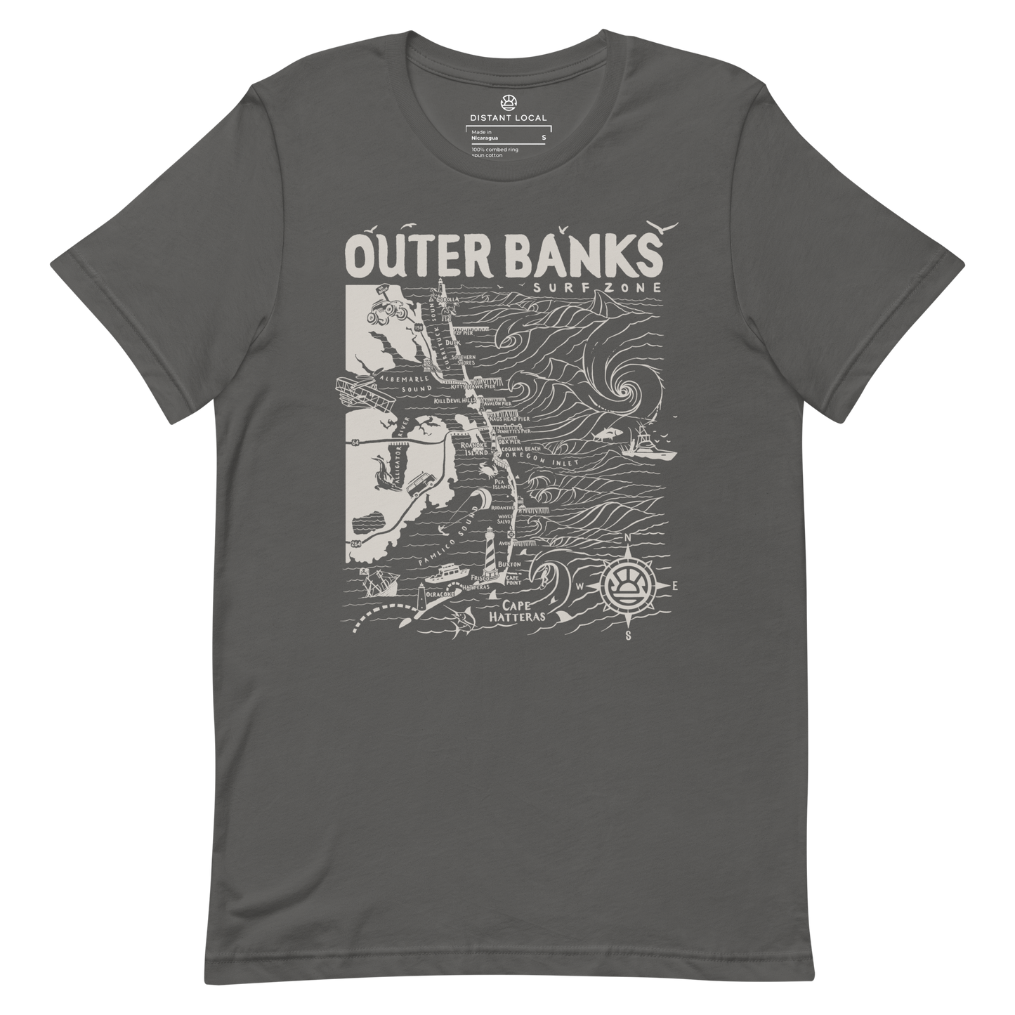 OUTER BANKS Unisex Map T-Shirt
