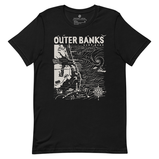 OUTER BANKS Unisex Map T-Shirt