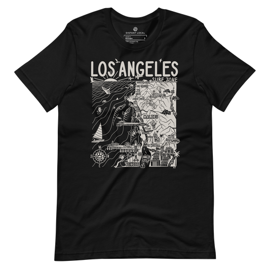 LOS ANGELES Unisex Map T-Shirt