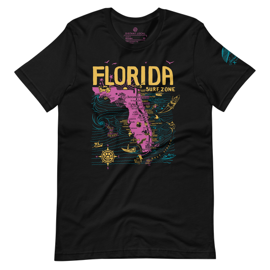 FLORIDA Distant Local X Lisa Anderson Unisex Map Tee