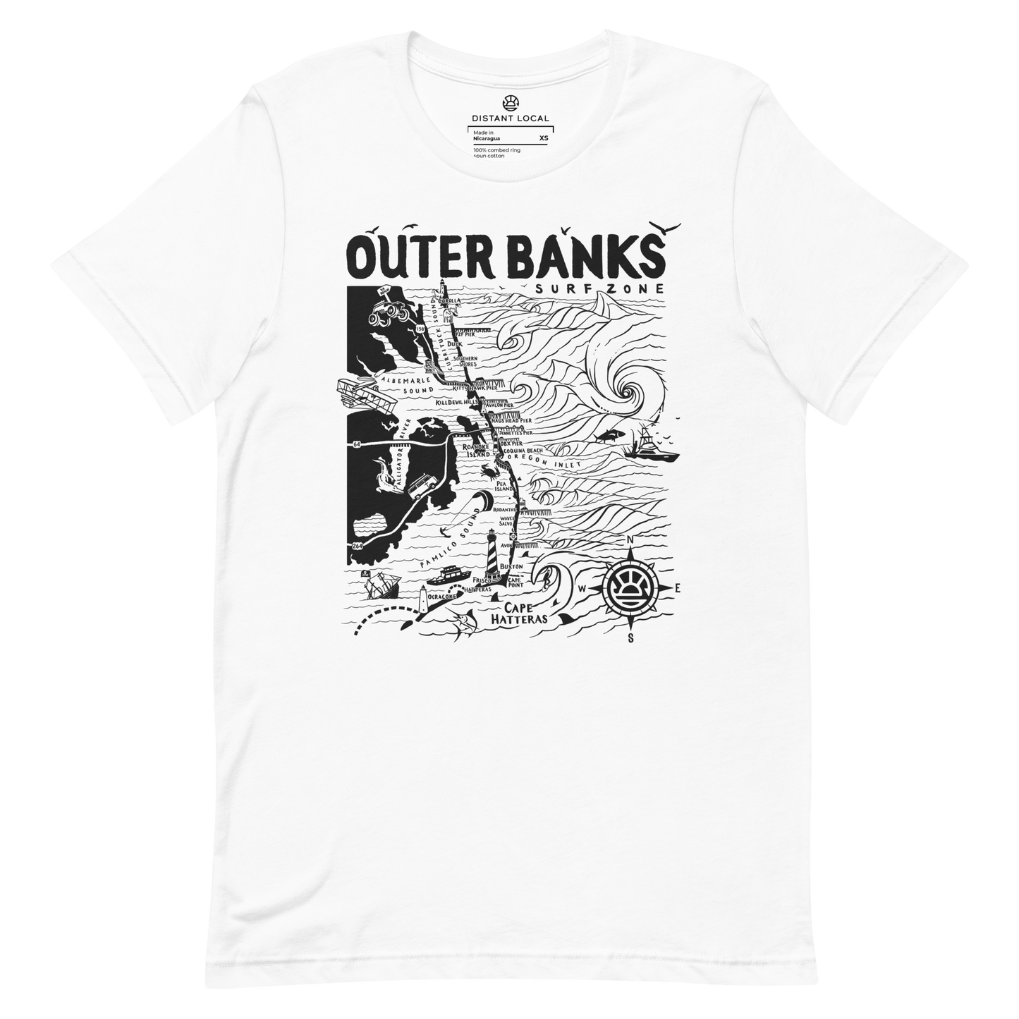 OUTER BANKS Unisex Map T-Shirt