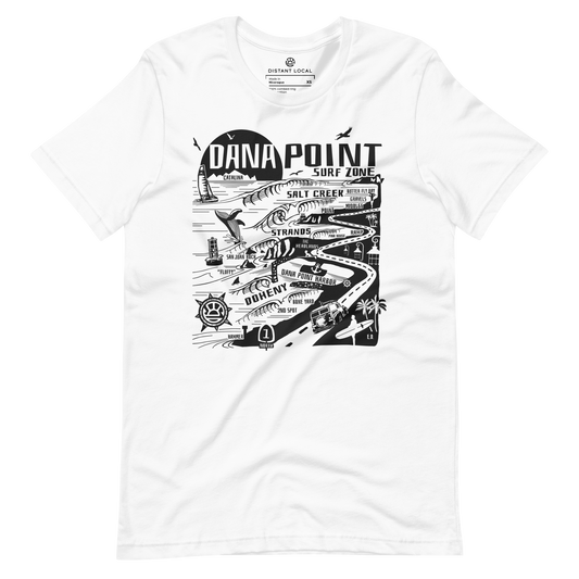 DANA POINT Unisex Map T-Shirt