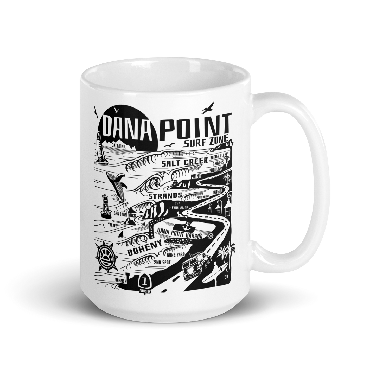 DANA POINT Map Mug