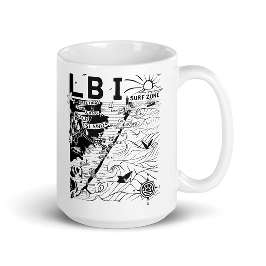 LONG BEACH ISLAND Map Mug