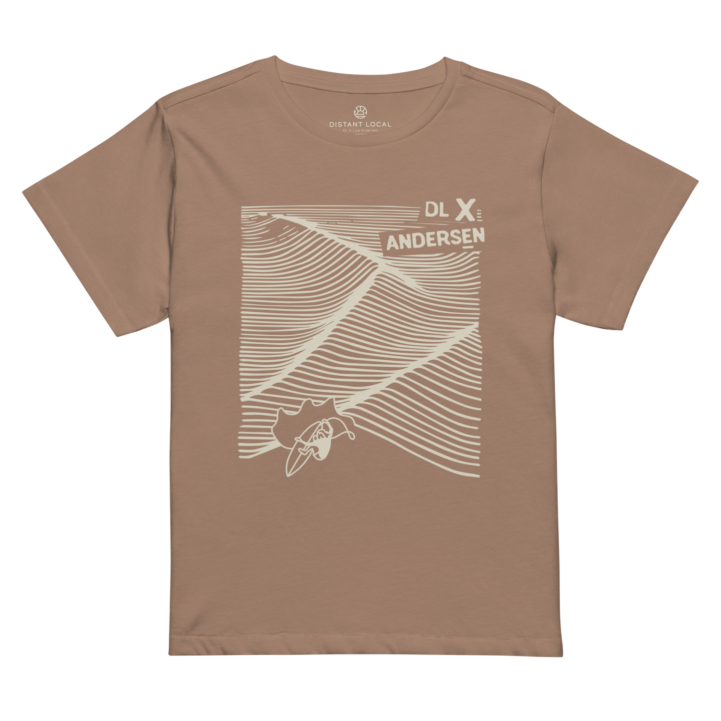 DL X LA "Joyride" Women's High Waisted Map T-Shirt
