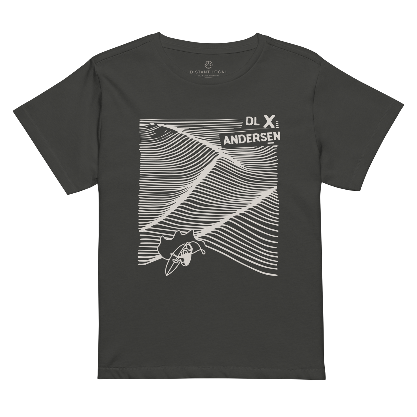 DL X LA "Joyride" Women's High Waisted Map T-Shirt