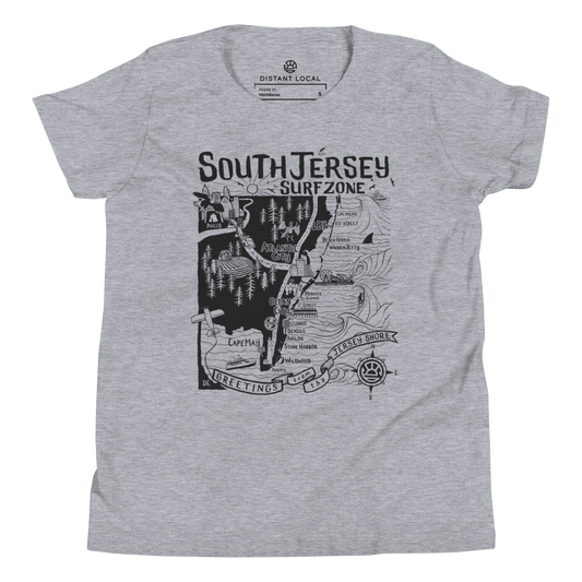 SOUTH JERSEY Kids Unisex Map T-Shirt