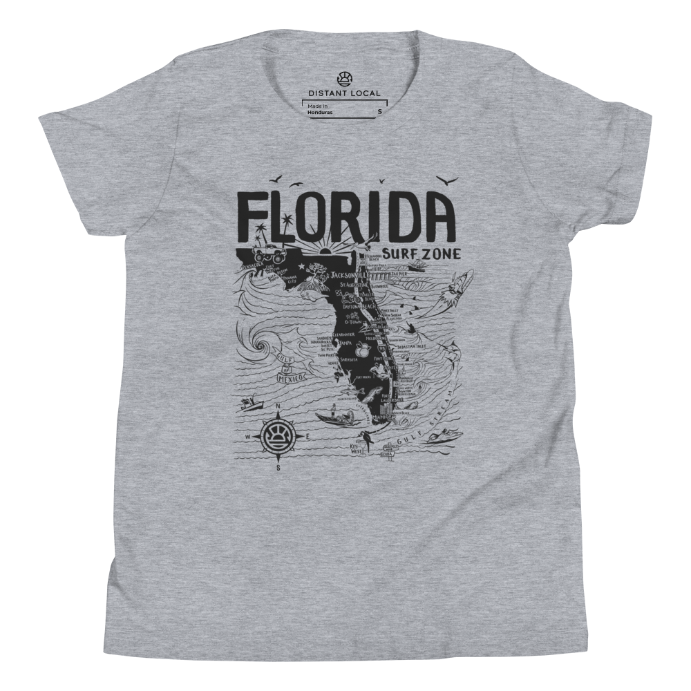 FLORIDA Kids Unisex Map T-Shirt