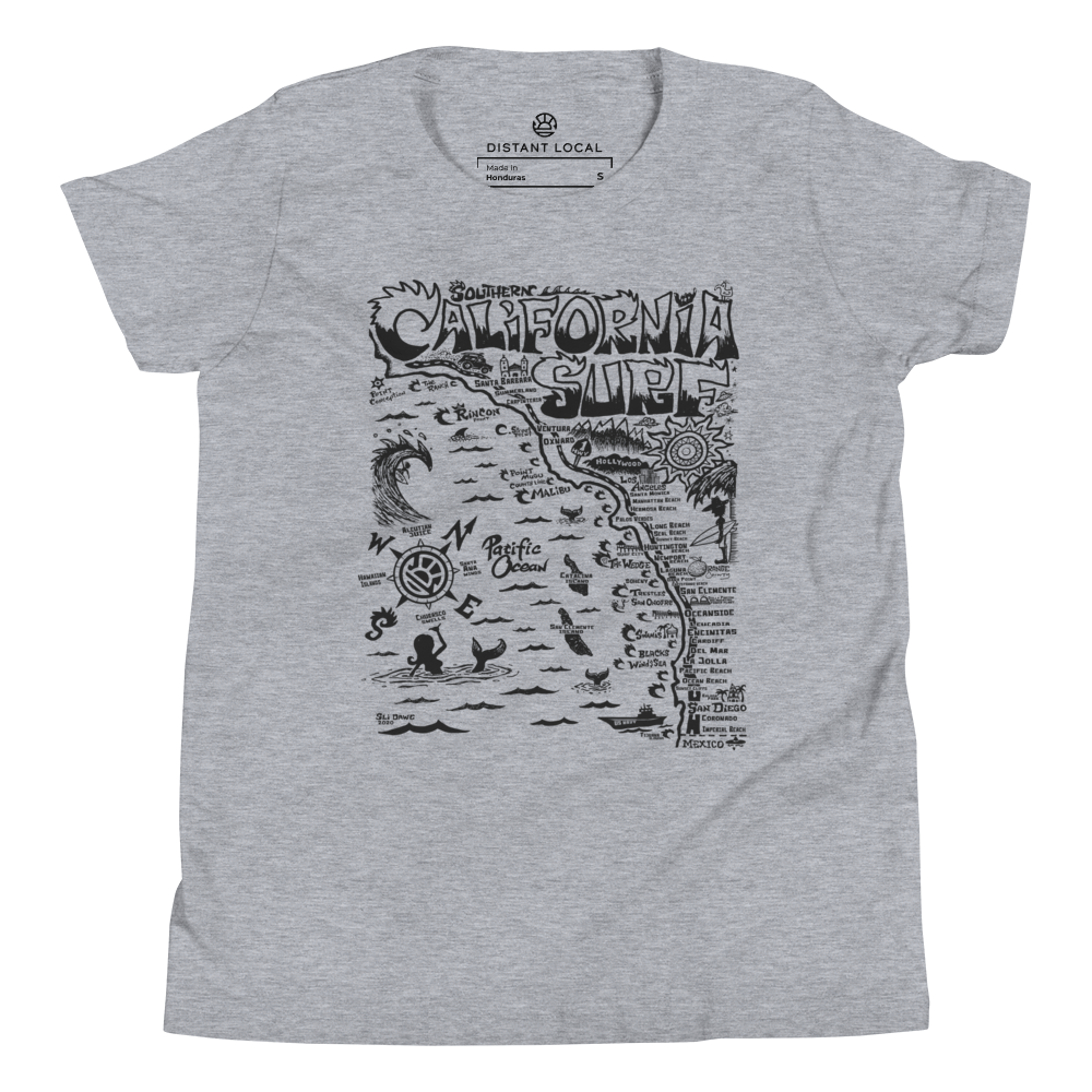 SOCAL Kids Unisex Map T-Shirt
