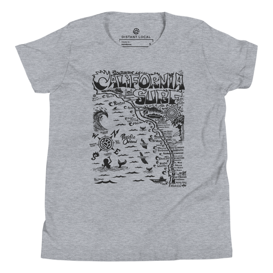 SOCAL Kids Unisex Map T-Shirt