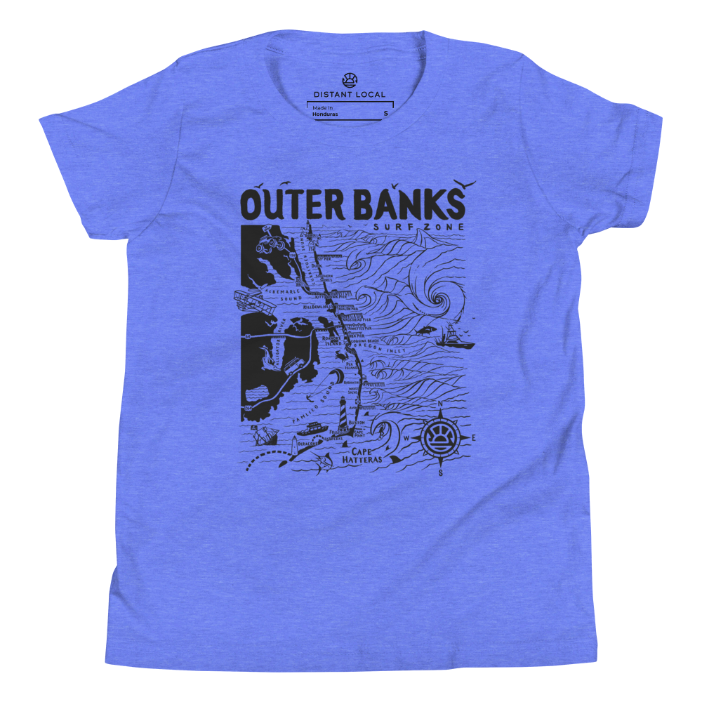 OUTER BANKS Kids Unisex Map T-Shirt