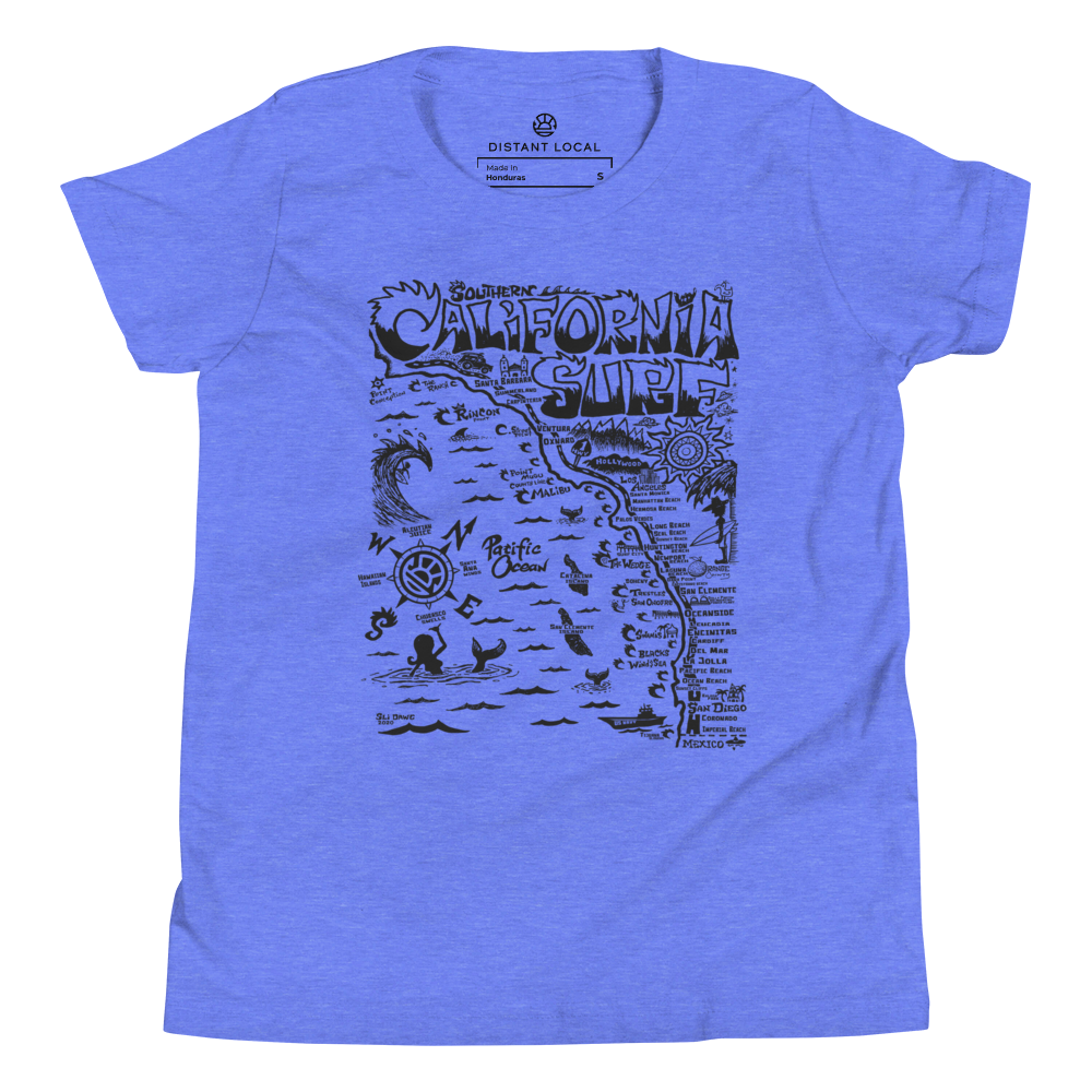 SOCAL Kids Unisex Map T-Shirt
