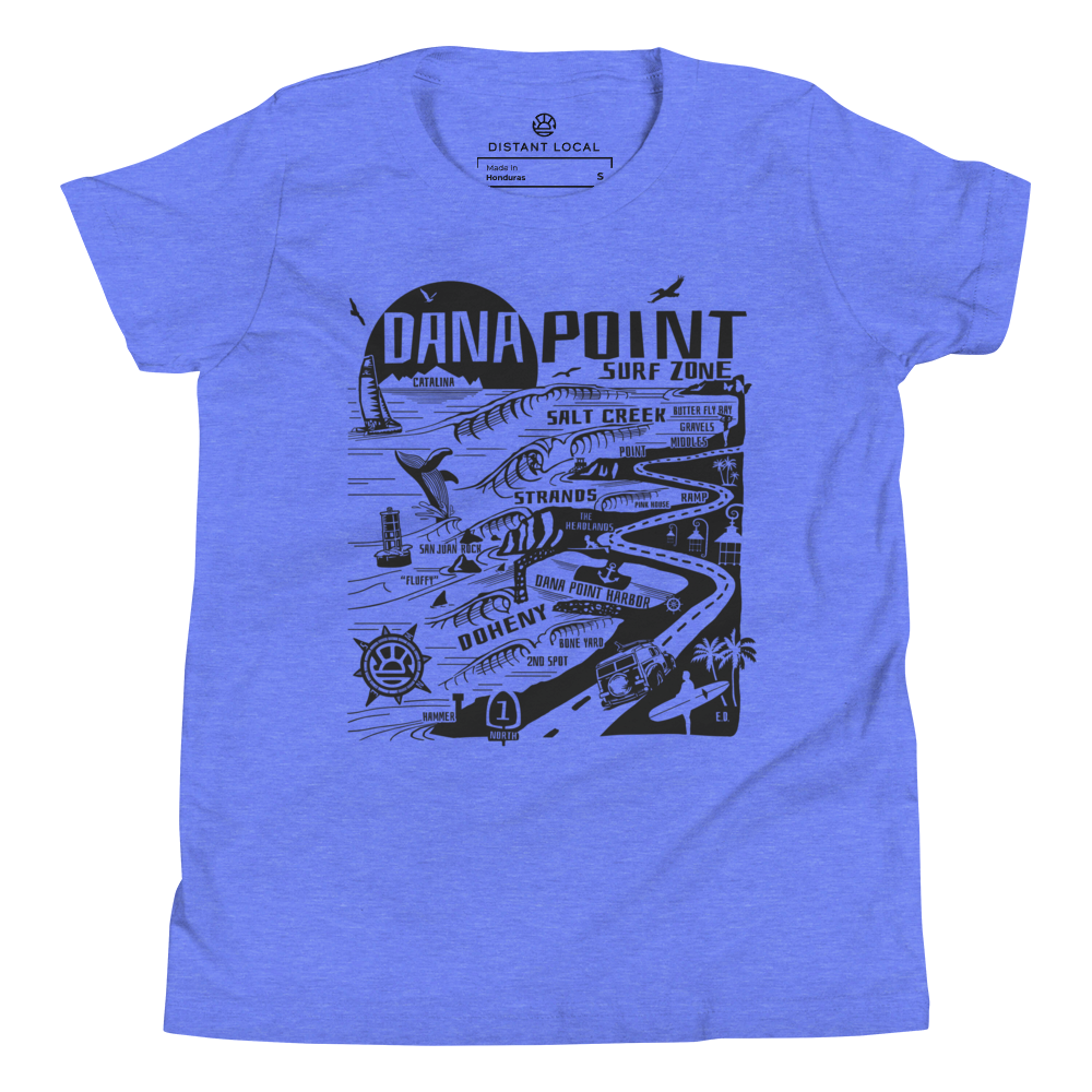 DANA POINT Kids Unisex Map T-Shirt